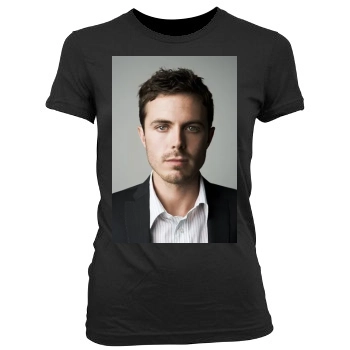 Casey Affleck Women's Junior Cut Crewneck T-Shirt