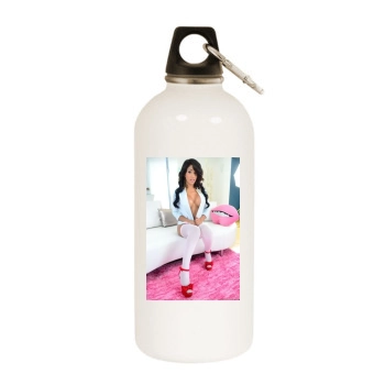 Jane Marie White Water Bottle With Carabiner