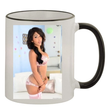 Jane Marie 11oz Colored Rim & Handle Mug