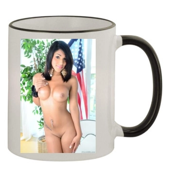 Jane Marie 11oz Colored Rim & Handle Mug