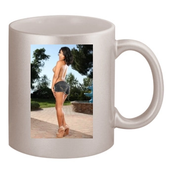 Jane Marie 11oz Metallic Silver Mug