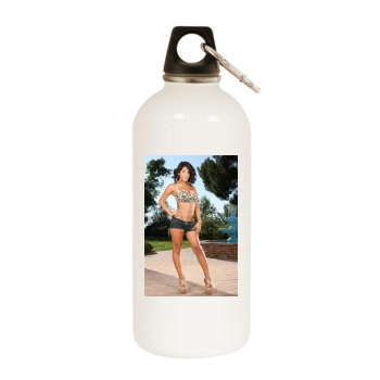 Jane Marie White Water Bottle With Carabiner