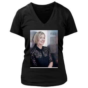 Rosamund Pike Women's Deep V-Neck TShirt