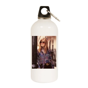 Rosamund Pike White Water Bottle With Carabiner