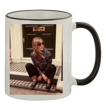 Rosamund Pike 11oz Colored Rim & Handle Mug