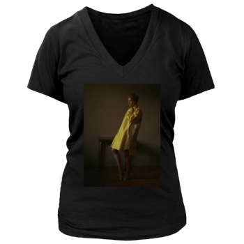 Rosamund Pike Women's Deep V-Neck TShirt