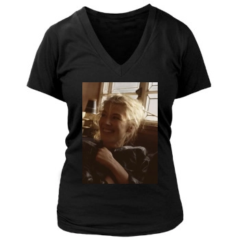 Rosamund Pike Women's Deep V-Neck TShirt