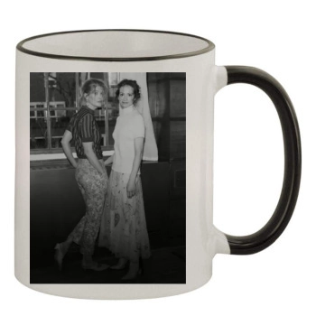 Rosamund Pike 11oz Colored Rim & Handle Mug