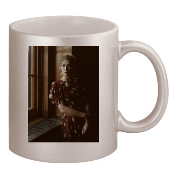 Rosamund Pike 11oz Metallic Silver Mug