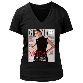 Rosamund Pike Women's Deep V-Neck TShirt