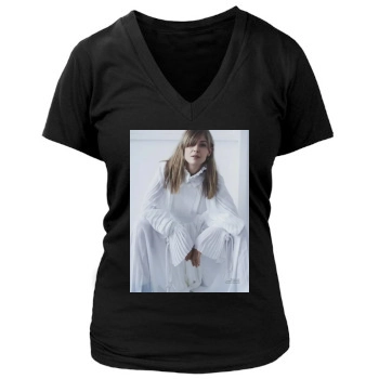 Rosamund Pike Women's Deep V-Neck TShirt