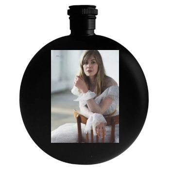 Rosamund Pike Round Flask