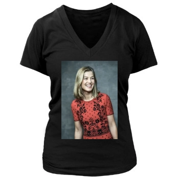 Rosamund Pike Women's Deep V-Neck TShirt