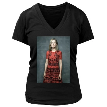 Rosamund Pike Women's Deep V-Neck TShirt