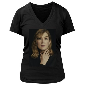 Rosamund Pike Women's Deep V-Neck TShirt