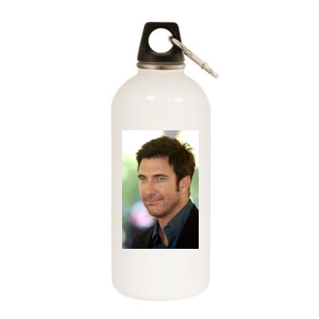 Dylan McDermott White Water Bottle With Carabiner