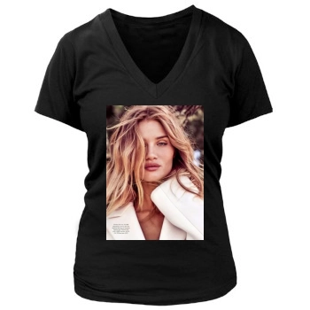 Rosie Huntington-Whiteley Women's Deep V-Neck TShirt