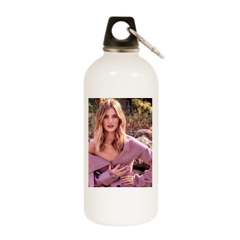 Rosie Huntington-Whiteley White Water Bottle With Carabiner