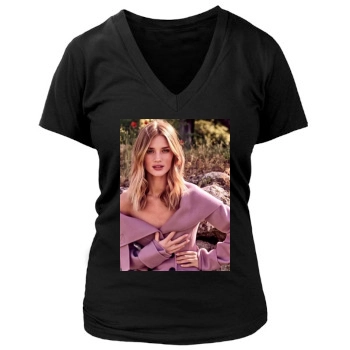 Rosie Huntington-Whiteley Women's Deep V-Neck TShirt