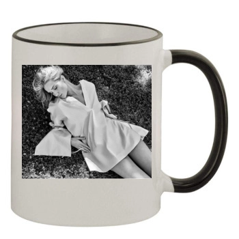 Rosie Huntington-Whiteley 11oz Colored Rim & Handle Mug