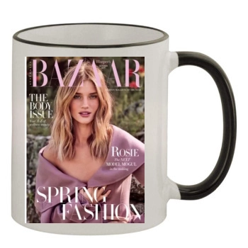 Rosie Huntington-Whiteley 11oz Colored Rim & Handle Mug