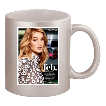 Rosie Huntington-Whiteley 11oz Metallic Silver Mug