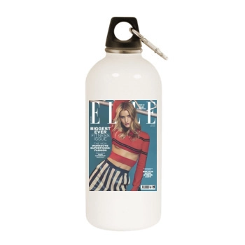 Rosie Huntington-Whiteley White Water Bottle With Carabiner