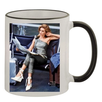 Rosie Huntington-Whiteley 11oz Colored Rim & Handle Mug