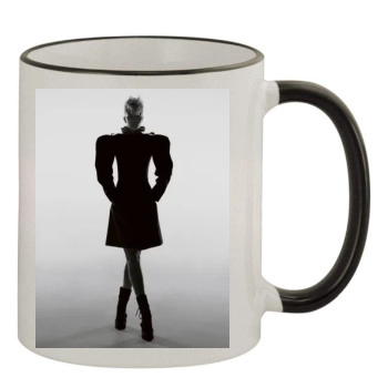 Rosie Huntington-Whiteley 11oz Colored Rim & Handle Mug