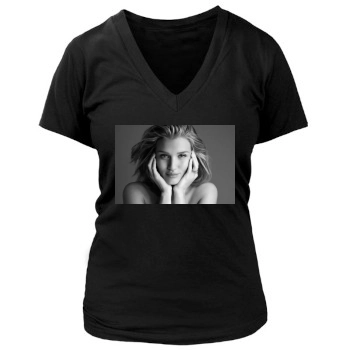 Rosie Huntington-Whiteley Women's Deep V-Neck TShirt