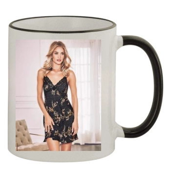 Rosie Huntington-Whiteley 11oz Colored Rim & Handle Mug