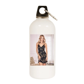 Rosie Huntington-Whiteley White Water Bottle With Carabiner