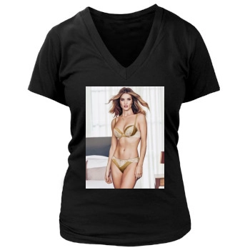 Rosie Huntington-Whiteley Women's Deep V-Neck TShirt