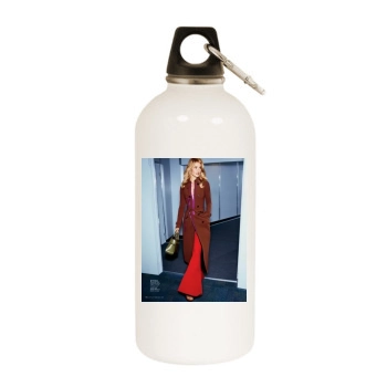 Rosie Huntington-Whiteley White Water Bottle With Carabiner