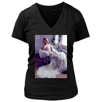 Rosie Huntington-Whiteley Women's Deep V-Neck TShirt