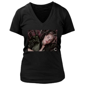 Rosie Huntington-Whiteley Women's Deep V-Neck TShirt