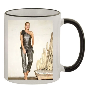 Rosie Huntington-Whiteley 11oz Colored Rim & Handle Mug