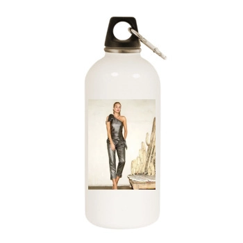 Rosie Huntington-Whiteley White Water Bottle With Carabiner