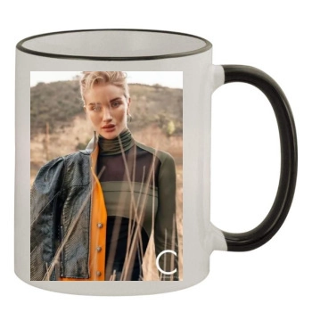 Rosie Huntington-Whiteley 11oz Colored Rim & Handle Mug