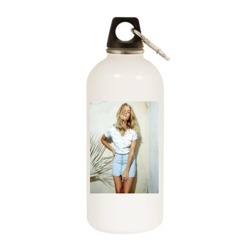 Rosie Huntington-Whiteley White Water Bottle With Carabiner