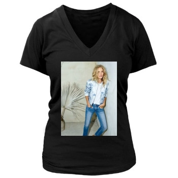 Rosie Huntington-Whiteley Women's Deep V-Neck TShirt