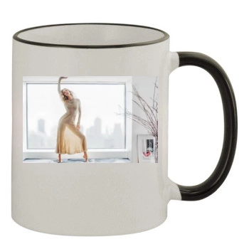 Rosie Huntington-Whiteley 11oz Colored Rim & Handle Mug