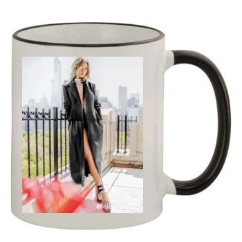 Rosie Huntington-Whiteley 11oz Colored Rim & Handle Mug