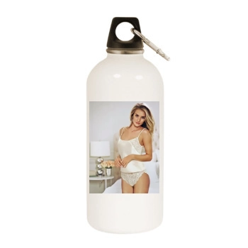 Rosie Huntington-Whiteley White Water Bottle With Carabiner