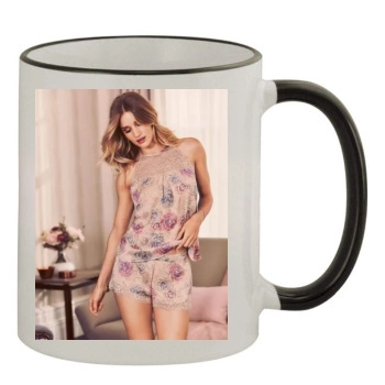 Rosie Huntington-Whiteley 11oz Colored Rim & Handle Mug