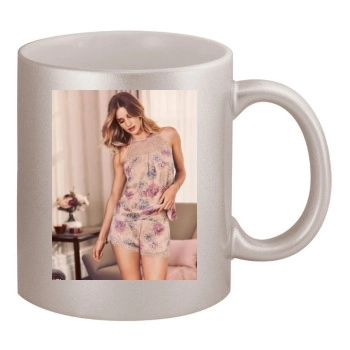 Rosie Huntington-Whiteley 11oz Metallic Silver Mug