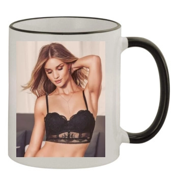 Rosie Huntington-Whiteley 11oz Colored Rim & Handle Mug