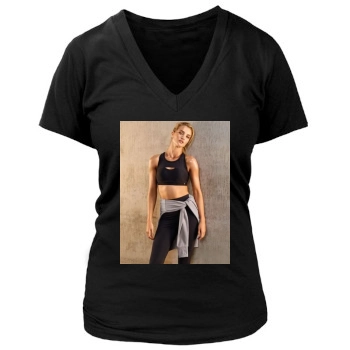 Rosie Huntington-Whiteley Women's Deep V-Neck TShirt