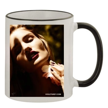 Rosie Huntington-Whiteley 11oz Colored Rim & Handle Mug