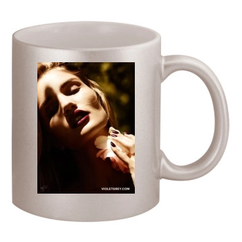 Rosie Huntington-Whiteley 11oz Metallic Silver Mug